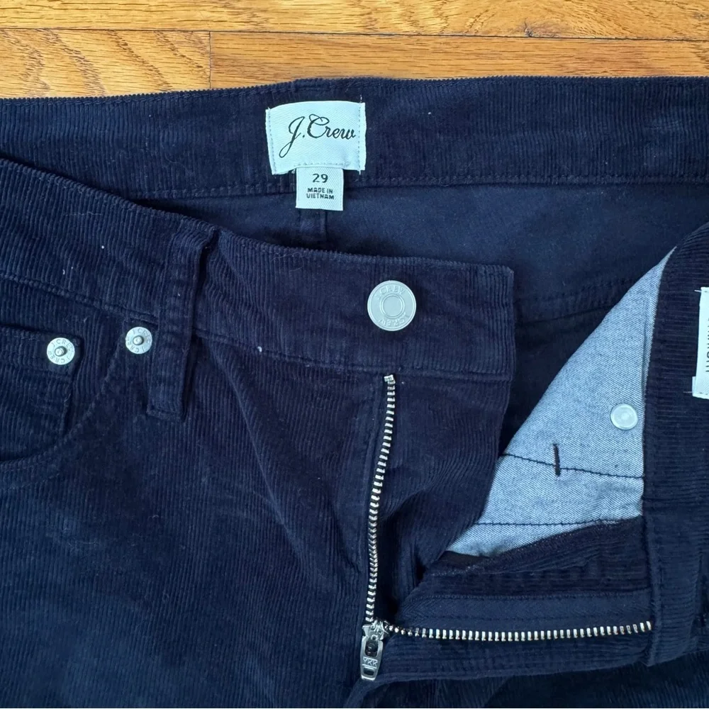 J.Crew Women’s Vintage Straight Corduroy‎ Pants Navy Blue - Size 29